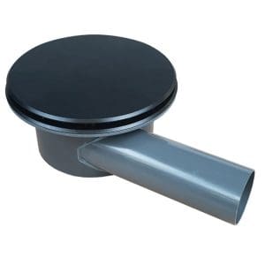 AquaKing Bodemdrain 160 - zwart Ø400mm - Rooster - Belucht