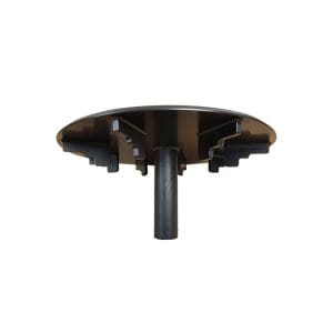 AquaKing Bodemdrain 2x 110 - zwart Ø400mm - Deksel - Belucht