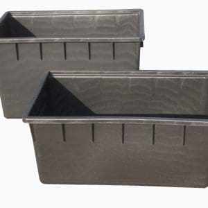 Rechthoekig watervat 160L ZW [PT]