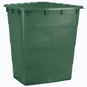 Vierkant vat + deksel 300 L GR