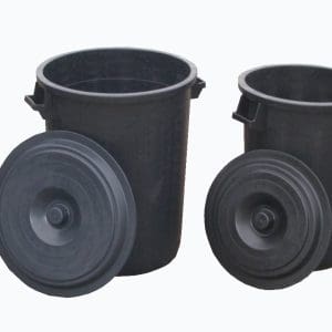 Ton + deksel 120 L ZW