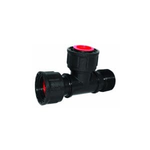 PP Manifold T stuk 1" 2x bin x 1x buit