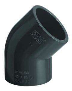 ERA PVC Knie 45 ° 50 mm