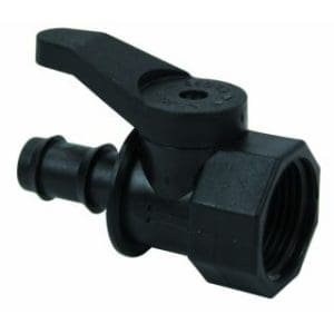 PE Vlinderkraan ¾" binn x 16 Tule