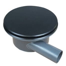 AquaKing Bodemdrain 125 - Zwart Ø400mm - Deksel