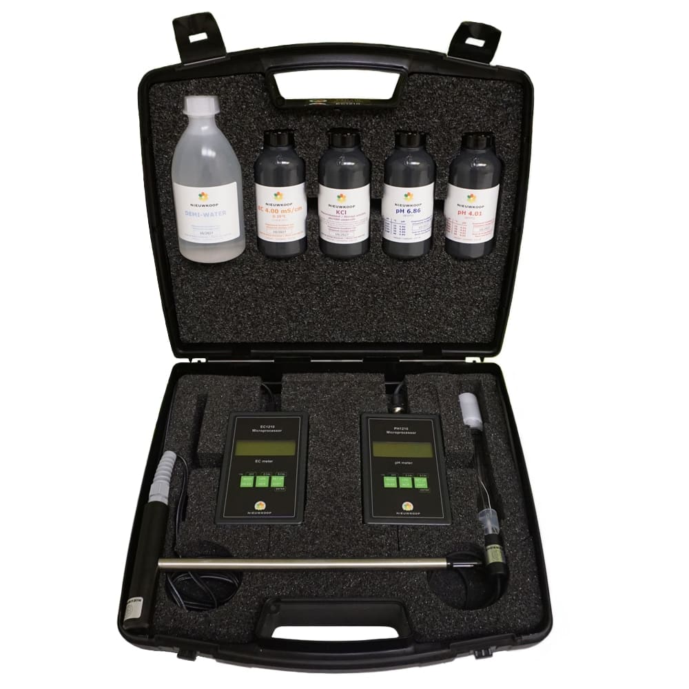 Nieuwkoop BV EC/pH-combimeter voor grond in draagkoffer, EP1310 substraatmeters
