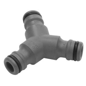Driewegstuk van 19mm (3/4 inch) naar 13mm (1/2 inch) Gardena tuinbewatering
