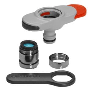Kraanverbindingsstuk/ adapter voor waterkranen binnenshuis Gardena tuinbewatering