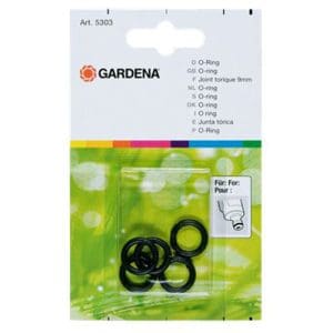 Rubber O-ring 9mm 5 stuks op kaart Gardena tuinbewatering