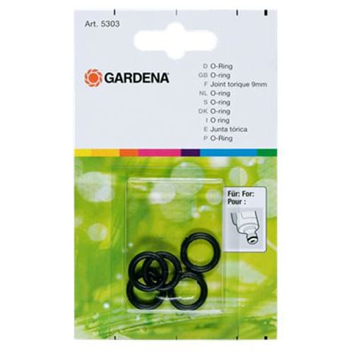 Rubber O-ring 9mm 5 stuks op kaart Gardena tuinbewatering