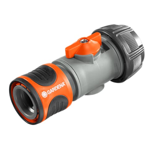 Slangstuk met reguleerventiel 13mm (1/2 inch) en 15mm (5/8 inch) Gardena tuinbewatering
