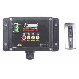 Airfan Hybride 3-speed controller + remote control luchttechniek