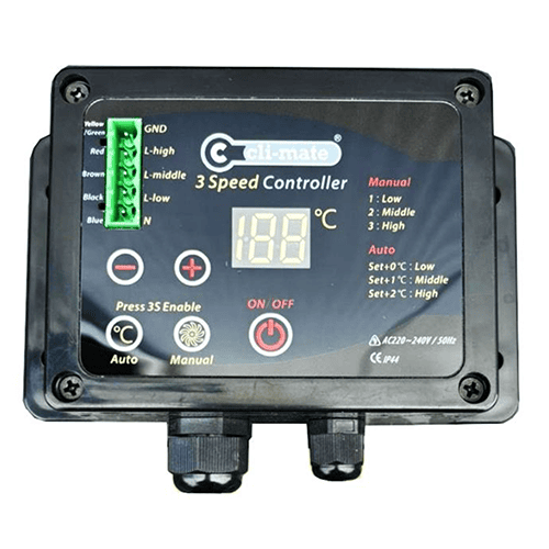Airfan Hybride 3-speed controller digital automatic luchttechniek