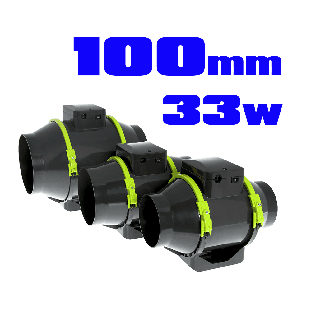 Garden HighPro ProFAN TT inline Extractor Fan 100mm / 33W
