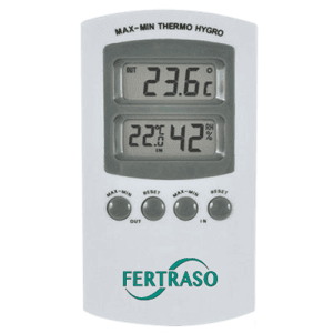 Thermo-hygrometer + sensor klimaatbeheersing