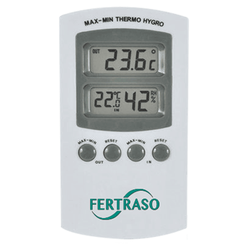 Thermo-hygrometer + sensor klimaatbeheersing